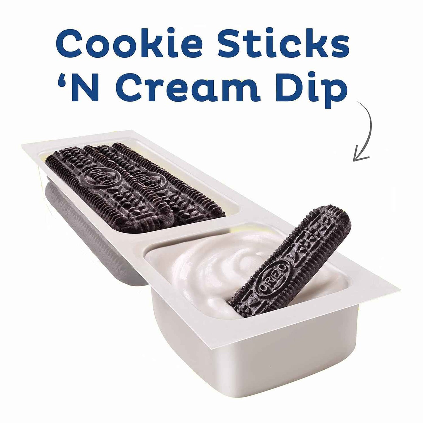 Handi-Snacks OREO Cookie Sticks 'N Creme Dip Snack Packs for Road Trips, Picnics, and Theme Park Bags, 20 Portable Packs
