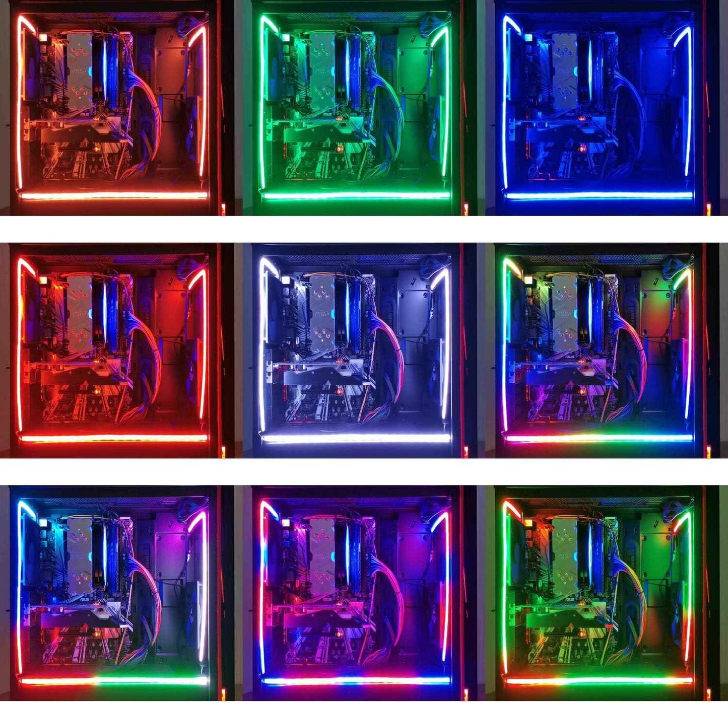 airgoo AG-NEON-LS1 ARGB Strip – Premium Crafted PC Neon Light, Diffused Silicone Tube with Per-LED Control for High-End Custom Builds
