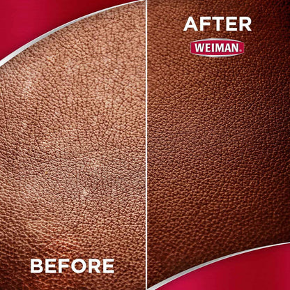 Weiman Leather Cleaner & Conditioner - 2 Pack for Jeep Seats, Truck Interiors & Outdoor Patio Cushions, UVX-15 Sun Protection