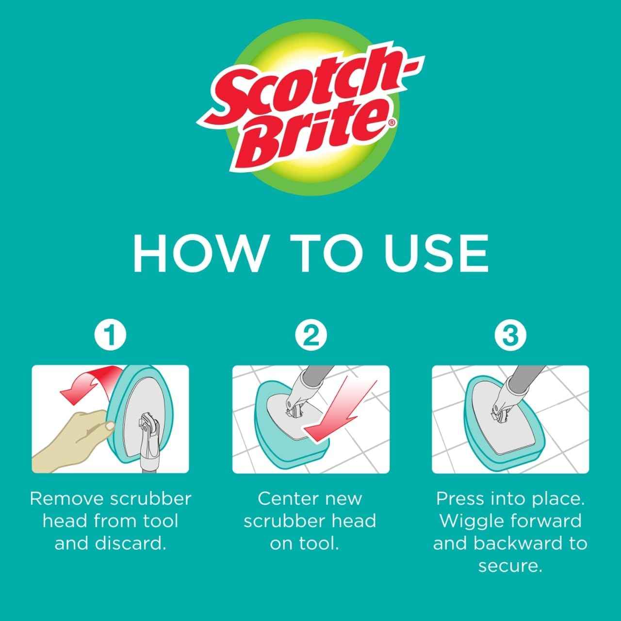 Scotch-Brite Tub & Tile Scrubber Refill Pads – Eco-Friendly Self-Care for a Calming Bath-Time Ritual