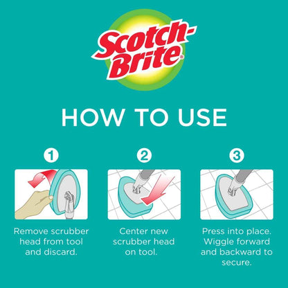 Scotch-Brite Tub & Tile Scrubber Refill Pads – Eco-Friendly Self-Care for a Calming Bath-Time Ritual