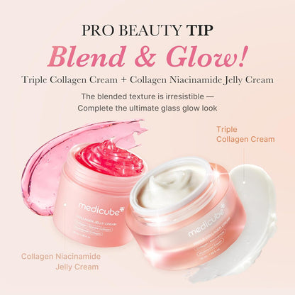 compatible companion product (jelly cream) for customizable mix-ratio daily routine