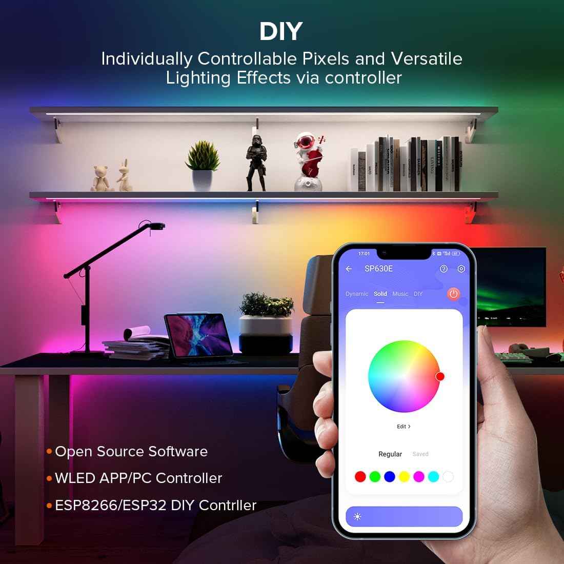 SEZO WS2812B ECO LED Strip – Creative Birthday Gift for Him with DIY Maker Project Appeal