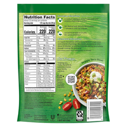 Knorr Rice Sides Taco Rice for Quick Weeknight Dinner Base, 5.4 oz Single-Serve