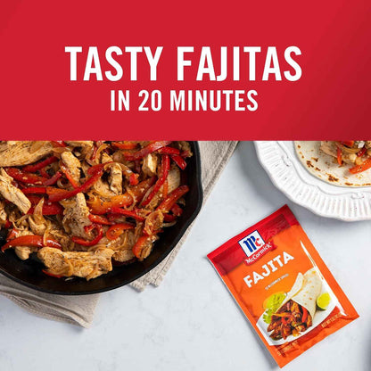 McCormick Fajita Seasoning Mix – Kid Friendly Mild Flavor for Family Fajita Night in the Kitchen