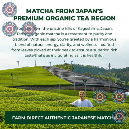 Tenzo Organic Cafe Matcha Latte Mix – Premium Authentic Japanese Tea for High-End Beverage Counters