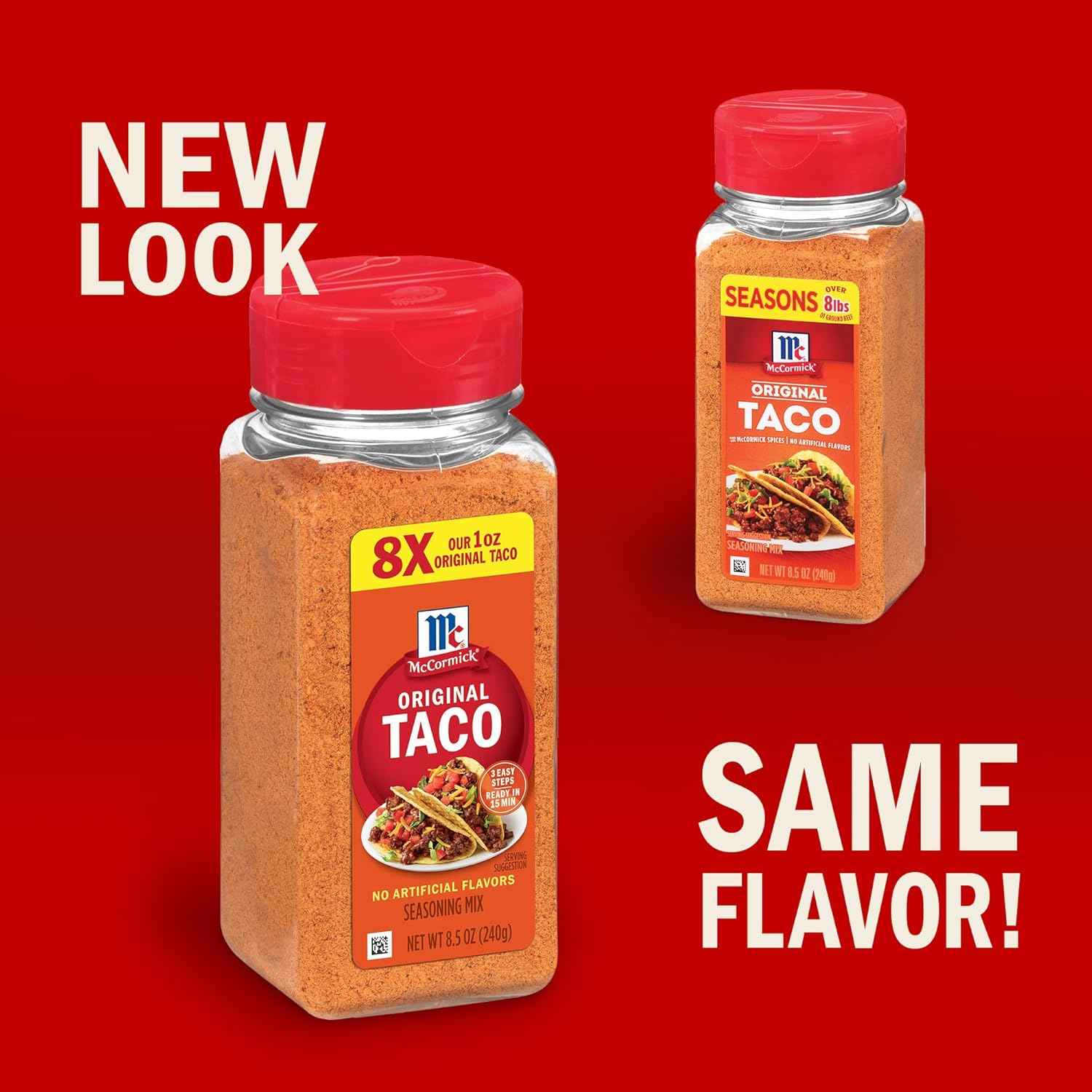 McCormick Taco Seasoning Mix – Clean-Label Pantry Staple, No MSG No Artificial Flavors for Mindful Meal Prep