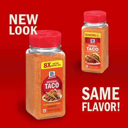 McCormick Taco Seasoning Mix – Clean-Label Pantry Staple, No MSG No Artificial Flavors for Mindful Meal Prep
