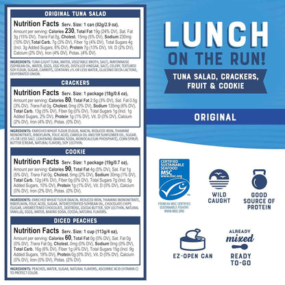 Bumble Bee Wild Caught Tuna Kit for Road Trip and Hotel Stay, No Cooler Needed Protein Lunch in Compact Box