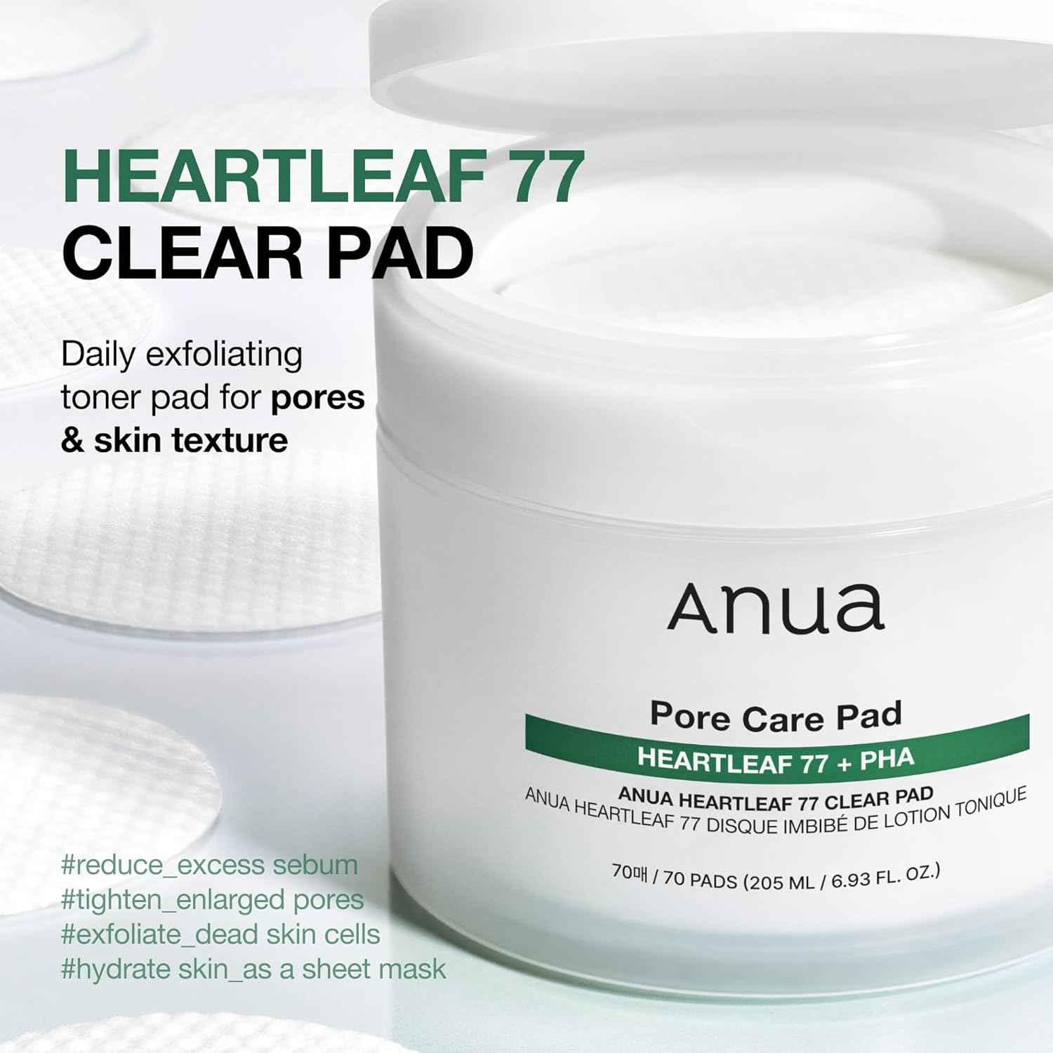 Anua PDRN 100 Hyaluronic Acid Toner Pads – Premium Korean Glass Skin Treatment for Elevated Beauty Vanity