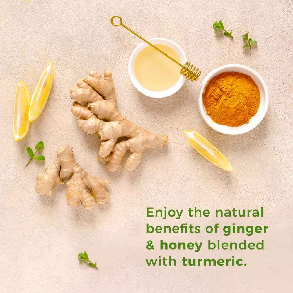Prince of Peace Instant Ginger Honey Crystals with Turmeric – Quick Desk-Side Focus Brew for Busy Workdays