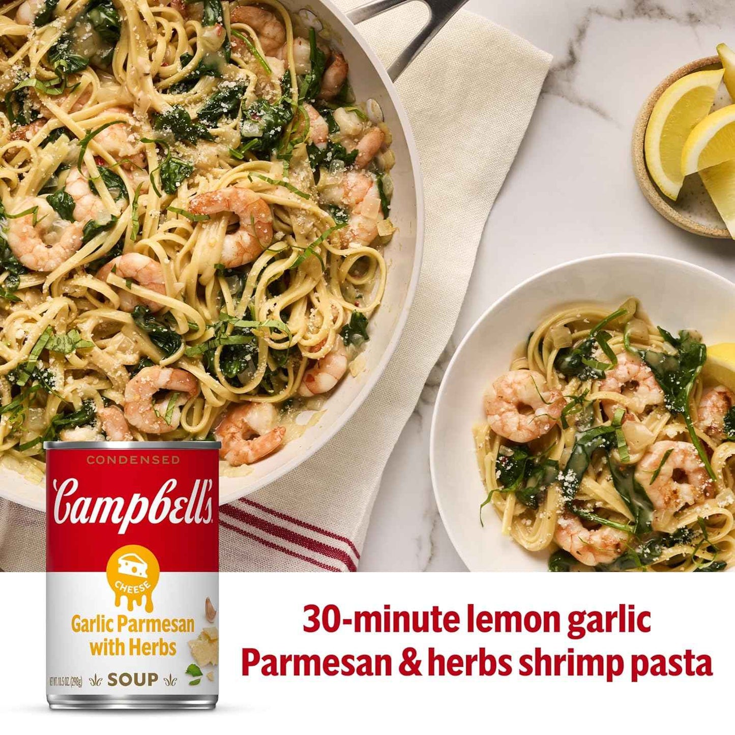 Campbell's Garlic Parmesan Cheese Soup with Herbs — Family-Table Comfort Soup for Weeknight Dinners