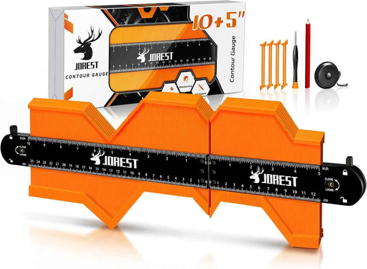 JOREST Connectable Contour Gauge (10+5 Inch) – Thoughtful Birthday Gift for Dad, Husband, and Handyman Who Has Everything