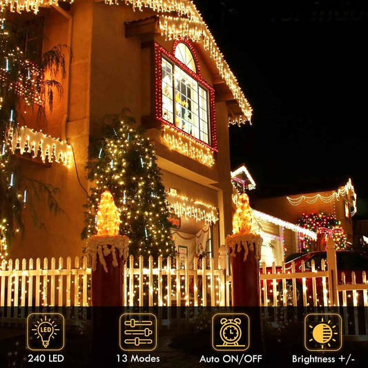 Brightown 240LED String Lights 88ft Clear Wire, Single-Strand Minimalist Fairy Lights for Uncluttered Bedrooms & Neutral Spaces