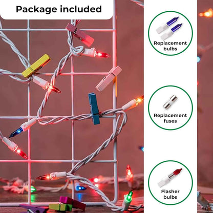 Holiday Bright 100 ct White Wire String Lights – Understated Modern Tree Decor with Clean Uncluttered Glow