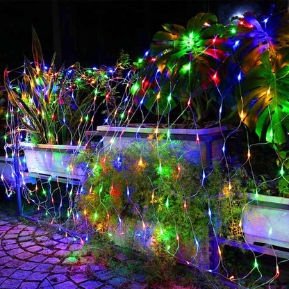 FUNPENY Net Lights – 200 LED Clear Wire Mesh for Cozy Living Room and Mantel Holiday Aesthetic