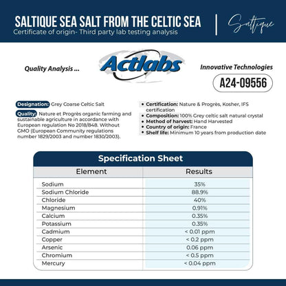 Celtic Sea Fine Mineral Salt – Nightly Bath Soak for Skin & Stress Relief, Mindful Self-Care Ritual