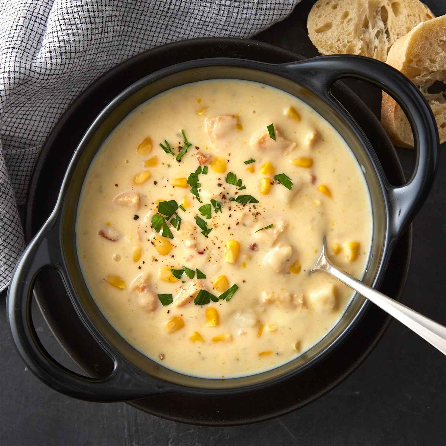 Progresso Gluten Free Chicken Corn Chowder — Pantry Staple for Home Office Lunch Breaks and Focused Afternoons, 18.5 oz