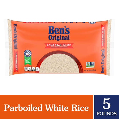 BEN'S ORIGINAL Converted Rice, 80 oz Pack – Low Glycemic Pantry Staple for Health-Aware Shoppers and Balanced Plates