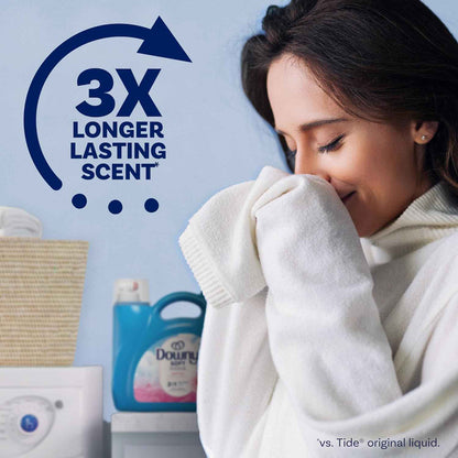 Downy Soft Liquid Fabric Softener Cool Cotton, Bulk 140 fl oz 2-Pack, Whole-Home Linen Care for Coordinated Bedroom and Guest Suite Decor