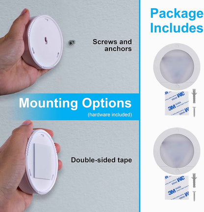 GE Wireless LED Tap-Light – Sleek Closet Accent Light, Battery Puck for Cozy Bedroom Ambiance
