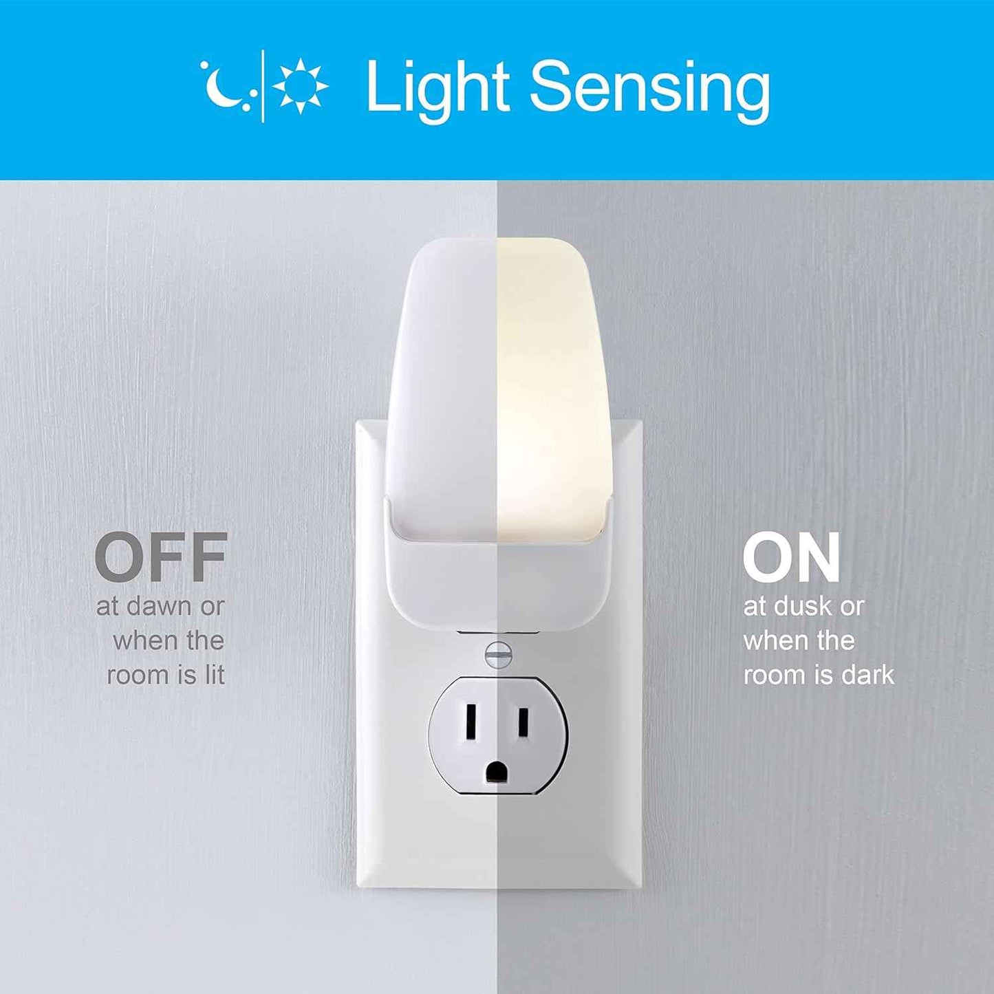 GE LED Night Light – Flameless Dusk-to-Dawn Plug-in for Hallway and Bathroom Safety