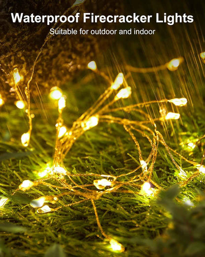 Luminoak Fairy Lights Battery Operated – Cozy Bedroom Decor, Warm White String Lights for Living Room Aesthetic and Home Ambiance
