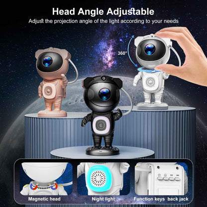 Galaxy Projector Astronaut Night Light – Unique Birthday Gift for Her, Bluetooth Star Projector for Bedroom