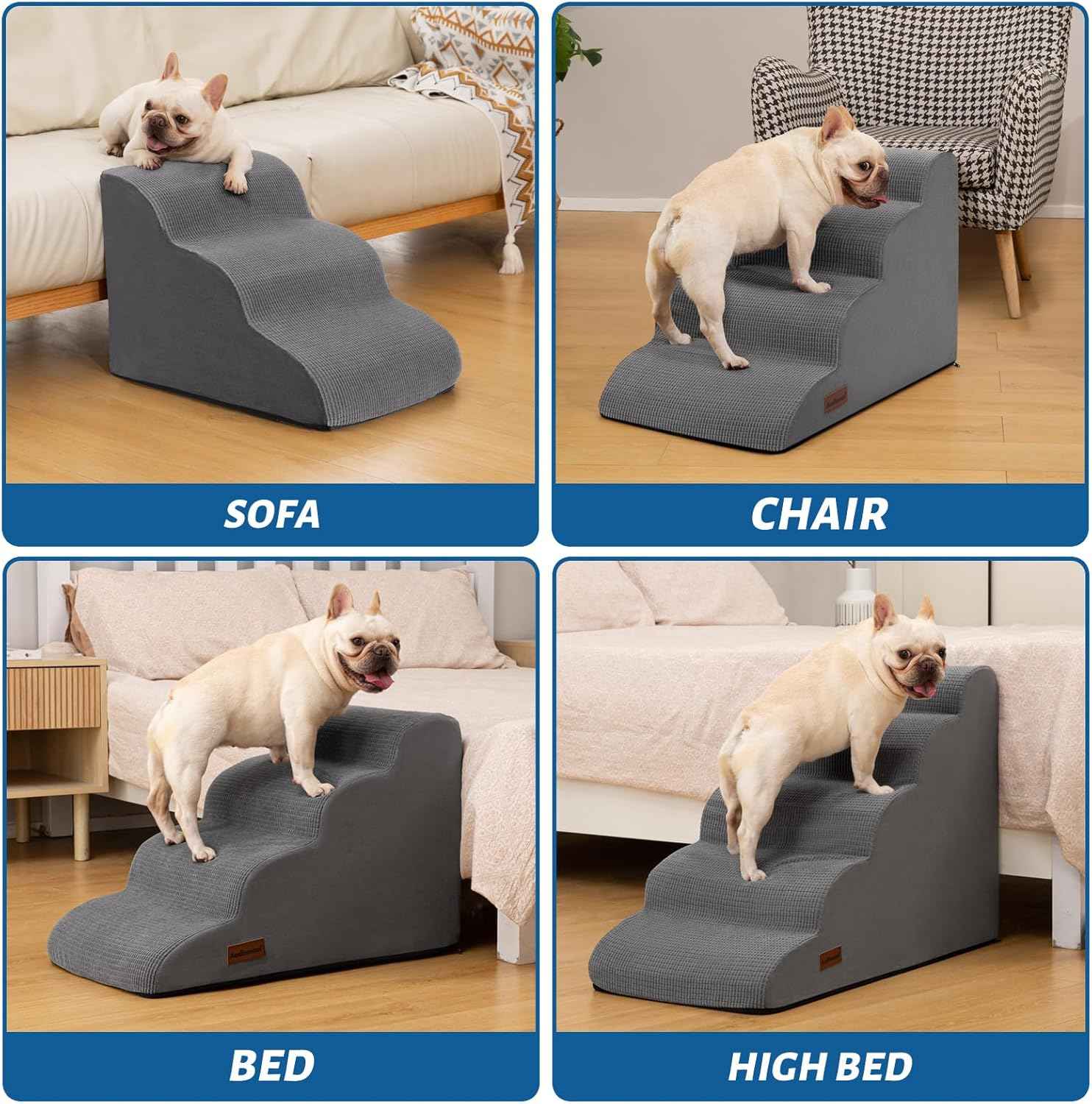 Aodisman Pet Recovery Steps – Supportive Foam Stairs for Senior Dogs and Injured Cats