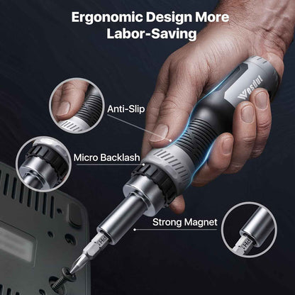 Wesdut 13-in-1 Ratchet Screwdriver – Compact Tool for Camper Toolbox and RV Repairs on the Road