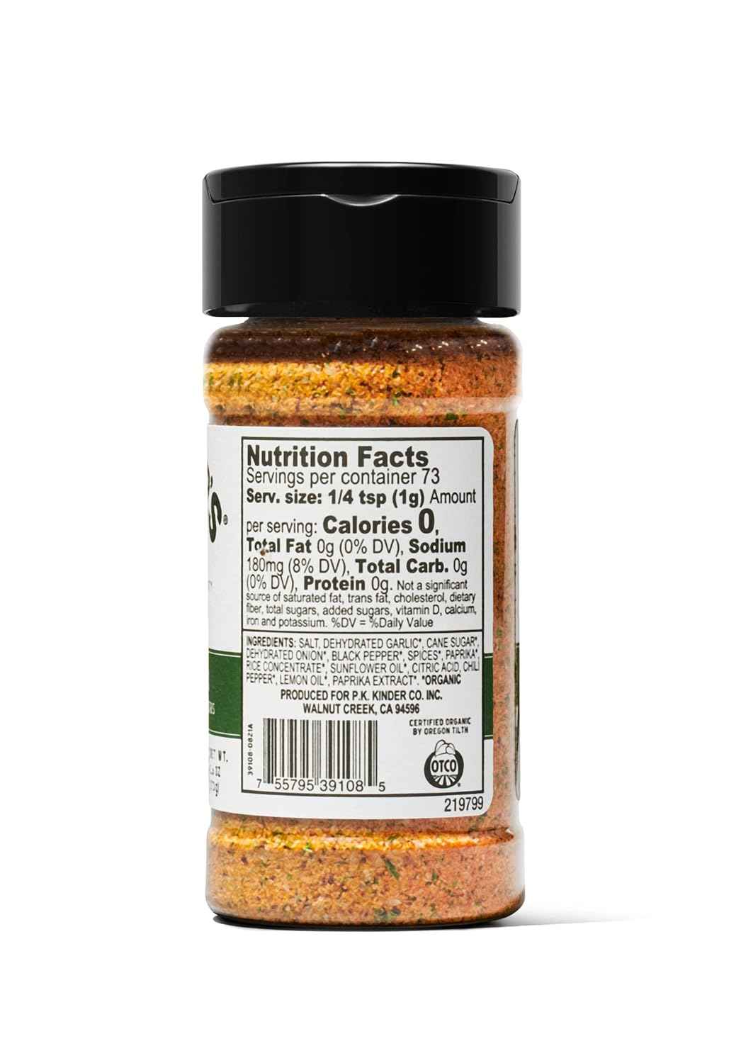 Kinder's Organic Santa Maria Rub – Backyard BBQ Seasoning for Grilling Tri-Tip and Steak Outdoors