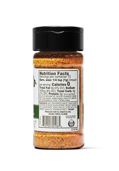 Kinder's Organic Santa Maria Rub – Backyard BBQ Seasoning for Grilling Tri-Tip and Steak Outdoors