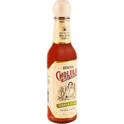 Cholula Tequila & Lime Reserva Hot Sauce – Valentine's Day Gift for Couples, Spicy Cocktail and Taco Topping