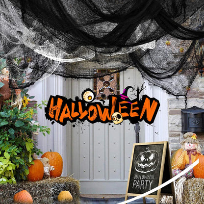 Creepy Cloth 6-Piece Halloween Gauze Set – Spooky Season Gift for Hosts and Home Decor Lovers