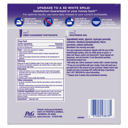 Crest 3D White Brilliance Premium Whitening System – Clinical-Grade Two-Step Kit for the Refined Home