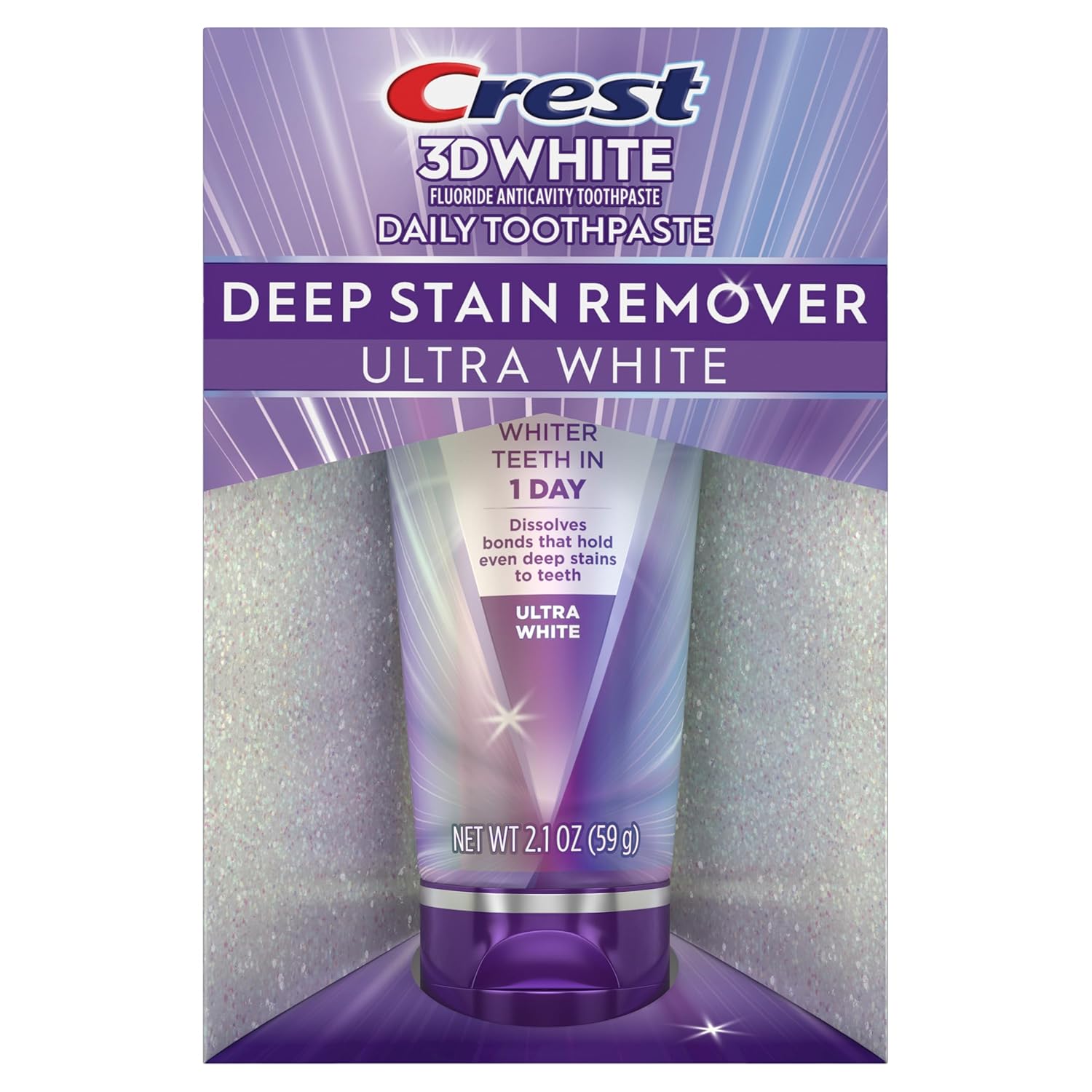 Crest 3DWhite Brilliance Deep Stain Remover Toothpaste – Daily Bathroom Self-Care Ritual for Coffee and Tea Drinkers