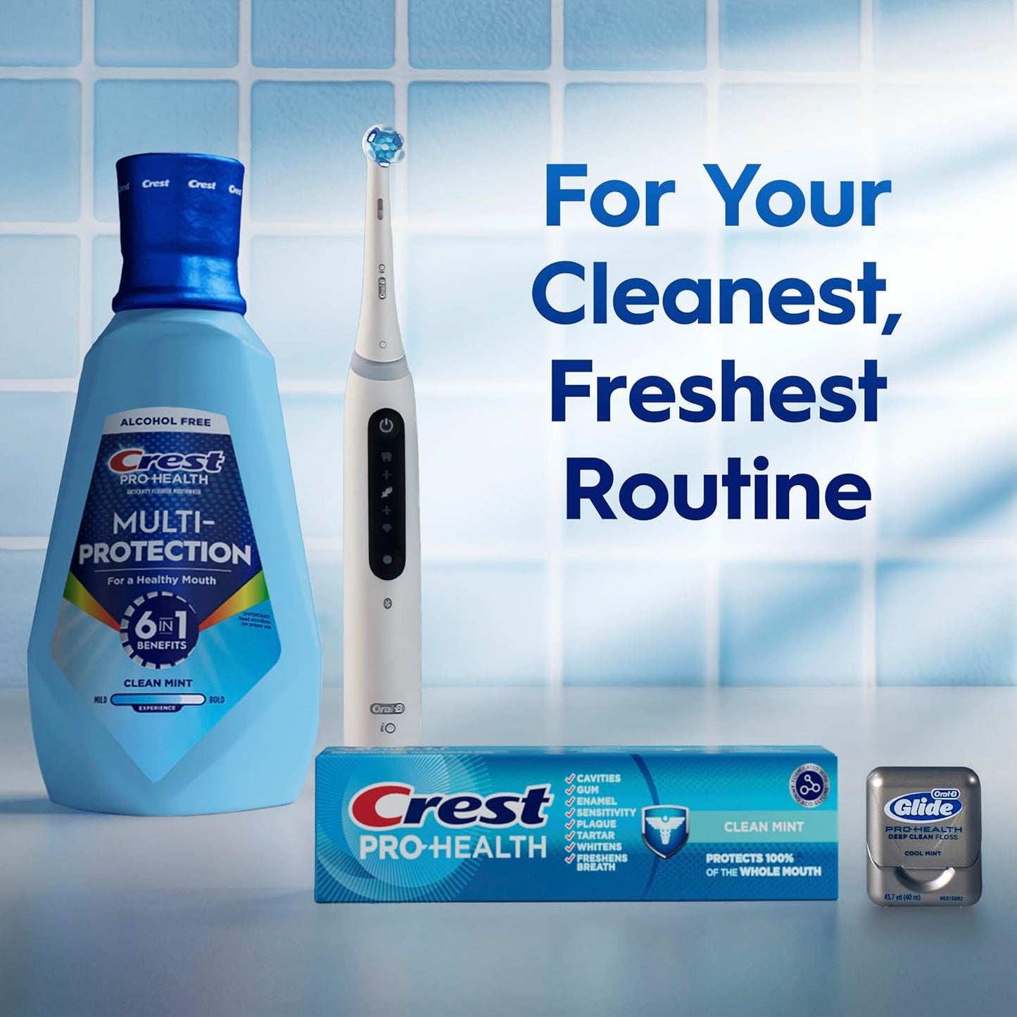 Crest Pro Health Multi-Protection Mouthwash 2 Pack – Alcohol-Free Fluoride Rinse for Daily Self-Care Ritual and Enamel Repair