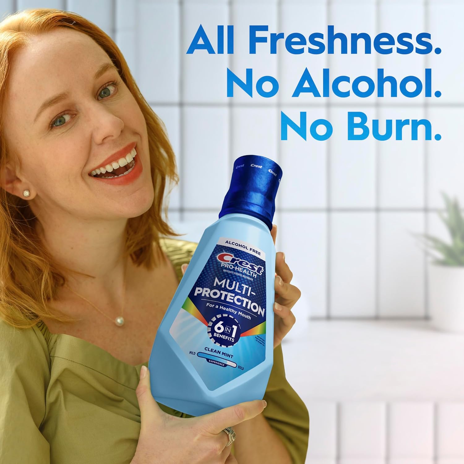 Crest Pro Health Multi-Protection Mouthwash 2 Pack – Alcohol-Free Fluoride Rinse for Daily Self-Care Ritual and Enamel Repair