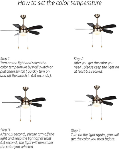 LUMIFLUX LED Retrofit Ceiling Fan Light Kit – Focus Lighting for Conference Room and Study Space, CRI90 18W Dimmable 120V Direct Wire