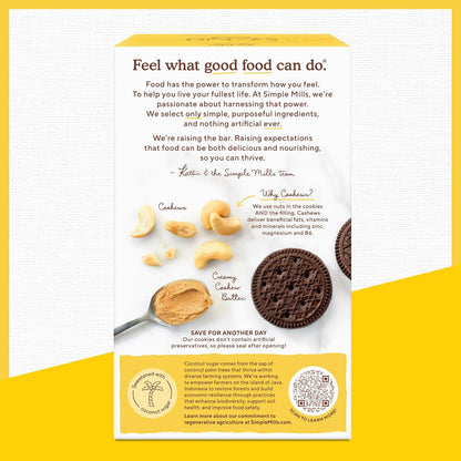 crispy cookie exterior with creamy nut-butter filling