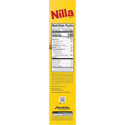 NILLA Wafers Cookies, Vanilla Wafers Mindful Snack for Tea Time, Crispy Vanilla Wafers for a Calming Break