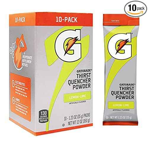 Gatorade Thirst Quencher Powder – Commute Bag Electrolyte Sticks for Focused Workdays, 10 Count Box