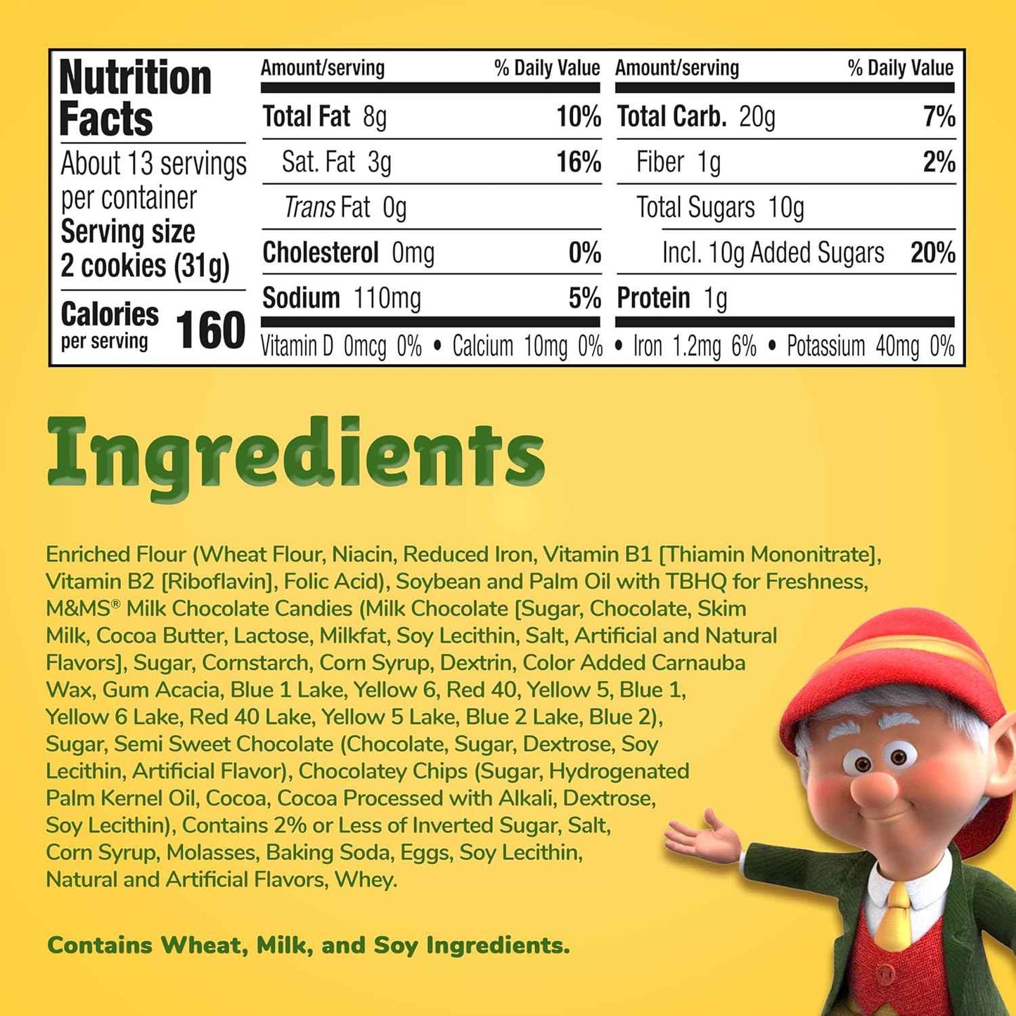 Keebler Chips Deluxe Rainbow M&M's Cookies – Grab-and-Go Snack for Road Trip Adventures