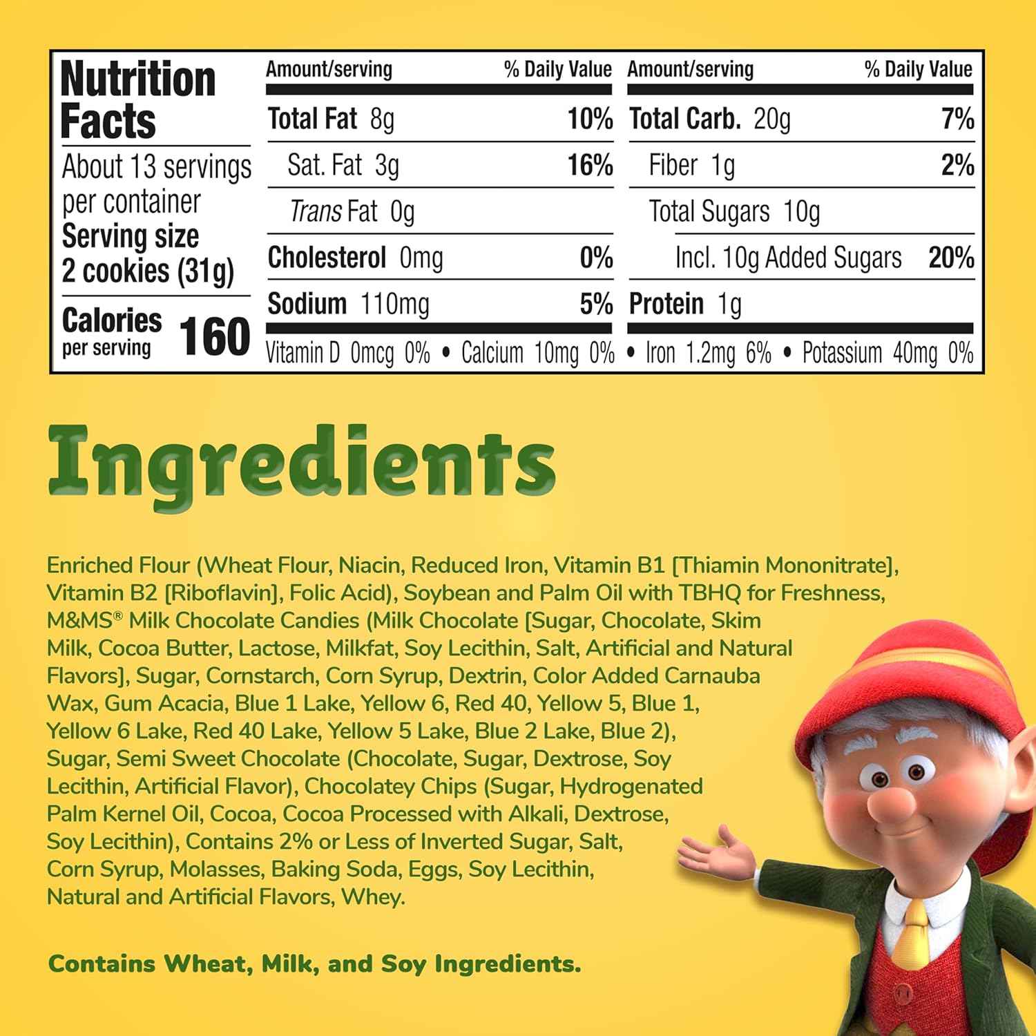 Keebler Chips Deluxe Rainbow M&M's Cookies – Grab-and-Go Snack for Road Trip Adventures