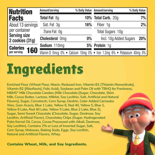 Keebler Chips Deluxe Rainbow M&M's Cookies – Grab-and-Go Snack for Road Trip Adventures