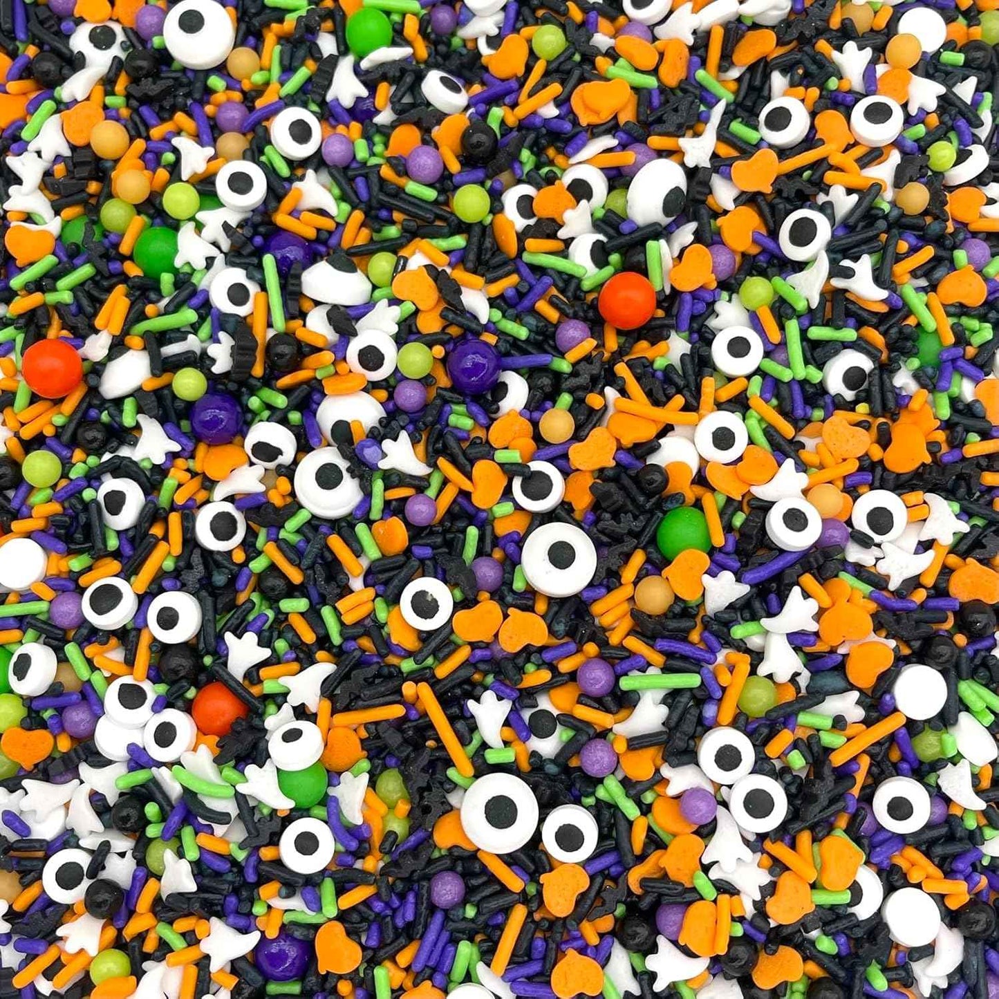 Manvscakes Halloween Sprinkles - Kid-Friendly Edible Sprinkles for Classroom Halloween Party Treats, Ghost and Pumpkin Mix, 8oz