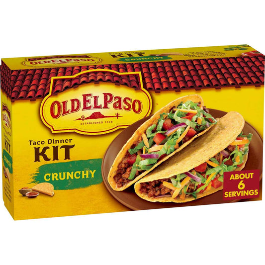 Old El Paso Taco Dinner Kit, Crunchy – Fun Housewarming Gift for New Homeowners and College Move-Ins