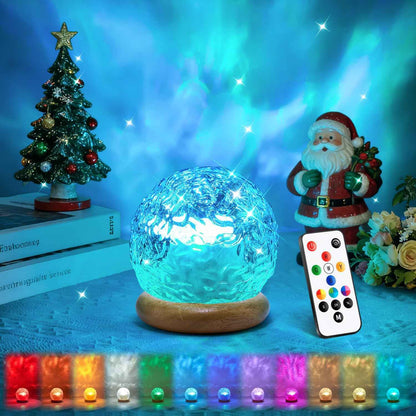 HYTIB Aurora Projector Lamp – Cool-to-Touch Color Changing Night Light for Playroom, 6 Brightness Levels with Remote