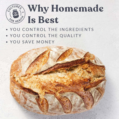 Cultures for Health San Francisco Sourdough Starter – Family Baking Project for the Home Kitchen with Kids