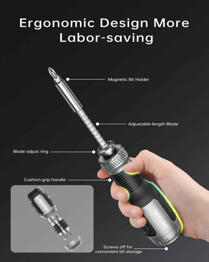[Brand Name] 13-in-1 Multi-bit Screwdriver – Portable Repair Tool for Camping Trips and Roadside Fixes
